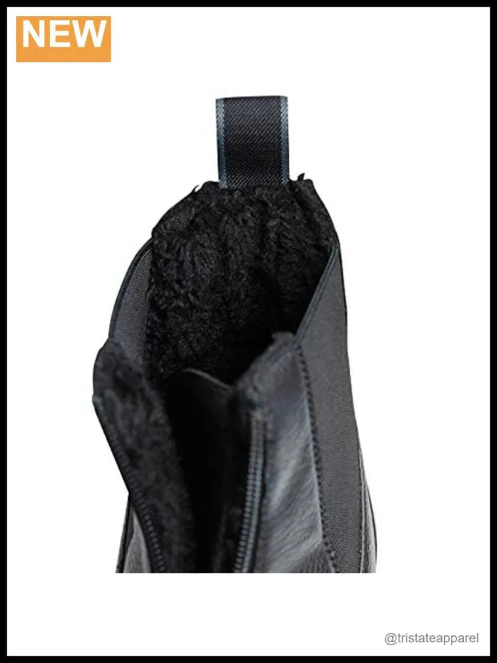Fur-Lined Waterproof Winter Paddock Boots Closed Toe Zip